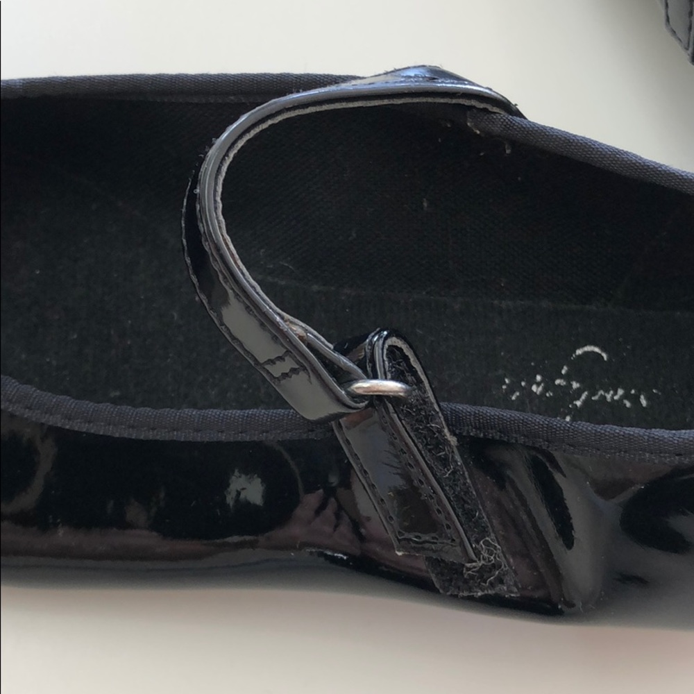 American Ballet Theatre Black Patent Tap Shoes - Picture 3 of 8